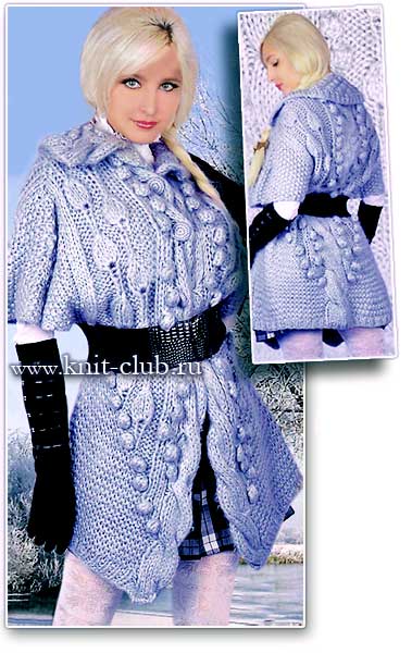 Женские пальто, кардиганы и жакеты: схемы вязания