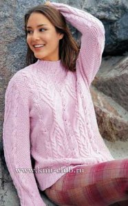 Вязание спицами модного пуловера для женщин. Новые модели 2016