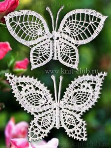 Бабочки крючком: схемы вязания