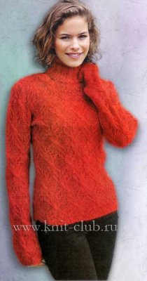 Вязаный женский свитер 2014