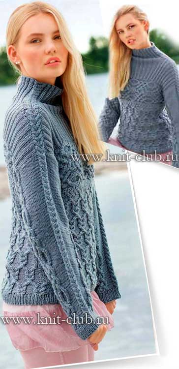Женские пуловеры и свитера: все нужное для вязания
